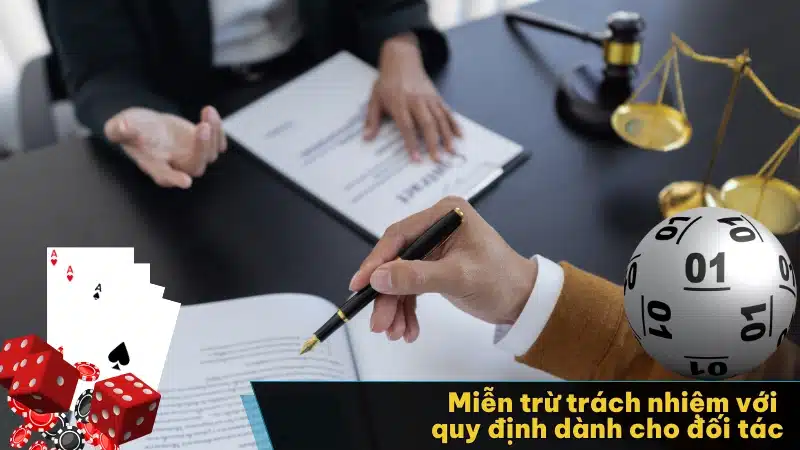 Miễn trừ trách nhiệm với quy định dành cho đối tác